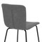 Armen Living Gillian Modern Light Gray Fabric and Metal Dining Room Chairs, PK2 LCGLSIBLCH - alternate 2